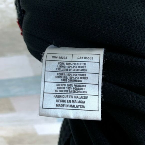 Nike Classic Track Sweatpants Black Red Mesh Lined Wide Leg Athletic Gym Mens XL - Picture 8 of 8